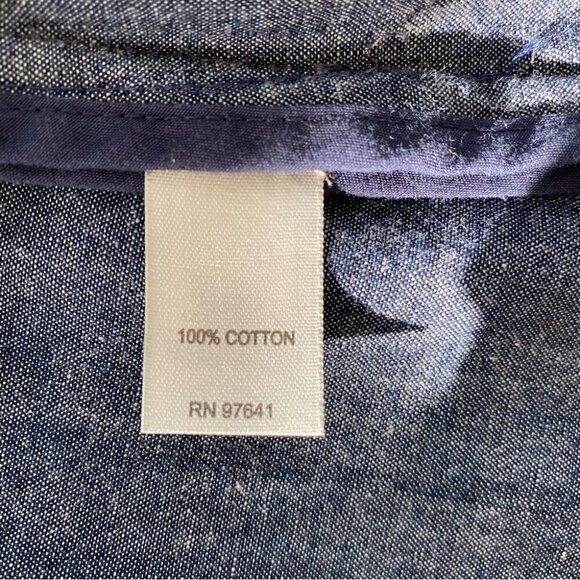 J. Jill  fitted jacket / blazer, 💯 cotton denim - Picture 12 of 13